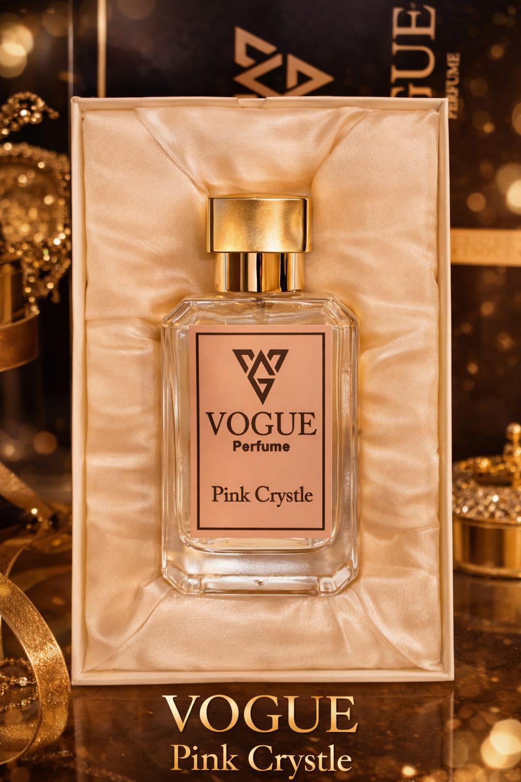 VOGUE Pink Crystle Rose Perfume for Women – Sweet & Long Lasting Fragrance | Luxury Floral Scent